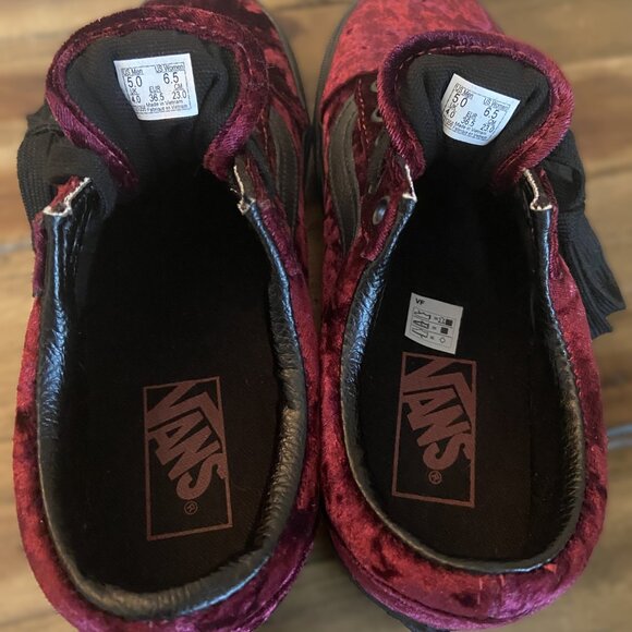 VANS | Old Skool Low Velvet Skate Sneakers | SZ 6.5 - Picture 3 of 4